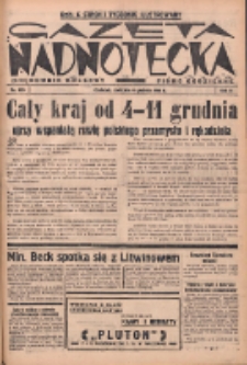 Gazeta Nadnotecka (Orędownik Kresowy): pismo codzienne 1938.12.04 R.18 Nr278