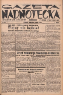 Gazeta Nadnotecka (Orędownik Kresowy): pismo codzienne 1938.12.08 R.18 Nr281