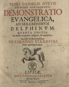 Demonstratio evangelica, ad [...] Delphinum