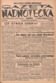 Gazeta Nadnotecka (Orędownik Kresowy): pismo codzienne 1938.12.18 R.18 Nr289