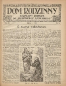 Dom Rodzinny : bezpłatny dodatek do "Przewodnika Katolickiego" 1922 lipiec R.9 Nr5