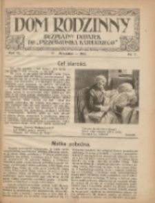 Dom Rodzinny : bezpłatny dodatek do "Przewodnika Katolickiego"" 1922 wrzesień R.9 Nr7