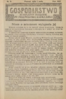 Gospodarstwo : bezpłatny dodatek do Przewodnika Katolickiego 1927.05.01 Nr9