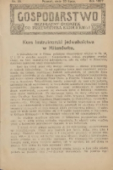 Gospodarstwo : bezpłatny dodatek do Przewodnika Katolickiego 1927.07.25 Nr15