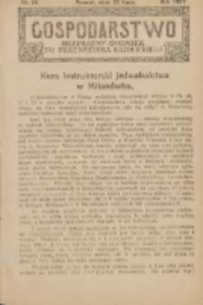 Gospodarstwo : bezpłatny dodatek do Przewodnika Katolickiego 1927.07.25 Nr15