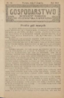 Gospodarstwo : bezpłatny dodatek do Przewodnika Katolickiego 1927.08.07 Nr16