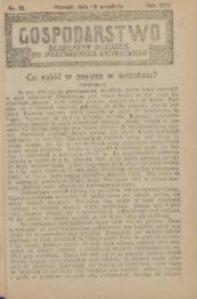 Gospodarstwo : bezpłatny dodatek do Przewodnika Katolickiego 1927.09.18 Nr19