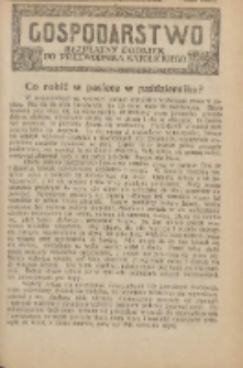 Gospodarstwo : bezpłatny dodatek do Przewodnika Katolickiego 1927.10.16 Nr21
