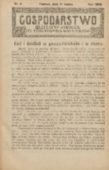 Gospodarstwo : bezpłatny dodatek do Przewodnika Katolickiego 1928.03.11 Nr6