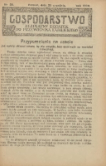 Gospodarstwo : bezpłatny dodatek do Przewodnika Katolickiego 1928.09.23 Nr20