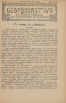 Gospodarstwo : bezpłatny dodatek do Przewodnika Katolickiego 1929.03.24 Nr5
