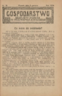 Gospodarstwo : bezpłatny dodatek do Przewodnika Katolickiego 1929.06.02 Nr10