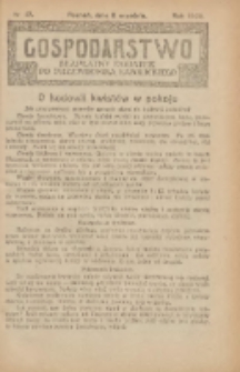 Gospodarstwo : bezpłatny dodatek do Przewodnika Katolickiego 1929.09.08 Nr17