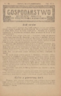 Gospodarstwo : bezpłatny dodatek do Przewodnika Katolickiego 1929.10.06 Nr19