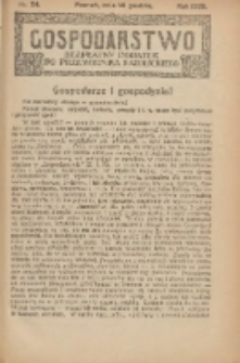 Gospodarstwo : bezpłatny dodatek do Przewodnika Katolickiego 1929.12.15 Nr24