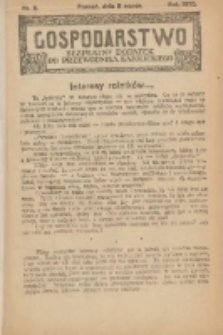Gospodarstwo : bezpłatny dodatek do Przewodnika Katolickiego 1930.03.09 Nr5