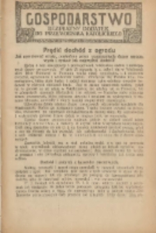 Gospodarstwo : bezpłatny dodatek do Przewodnika Katolickiego 1930.04.06 Nr7