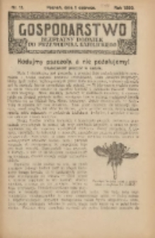 Gospodarstwo : bezpłatny dodatek do Przewodnika Katolickiego 1930.06.01 Nr11