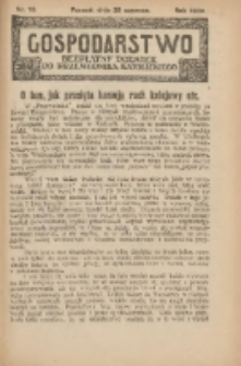Gospodarstwo : bezpłatny dodatek do Przewodnika Katolickiego 1930.06.29 Nr13