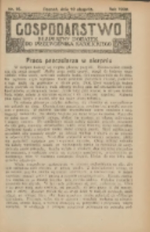Gospodarstwo : bezpłatny dodatek do Przewodnika Katolickiego 1930.08.10 Nr16