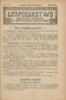 Gospodarstwo : bezpłatny dodatek do Przewodnika Katolickiego 1930.08.24 Nr17