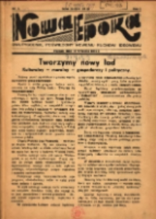 Nowa Epoka: dwutygodnik, poświęcony nowemu ruchowi ideowemu 1935.09.14 R.1 Nr1