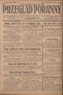 Przegląd Poranny: pismo niezależne i bezpartyjne 1923.07.09 R.3 Nr186