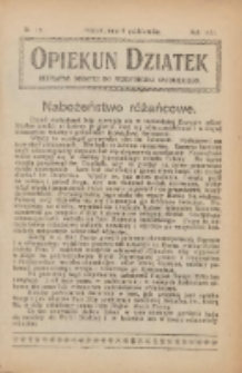 Opiekun Dziatek : bezpłatny dodatek do Przewodnika Katolickiego 1921.10.09 Nr10
