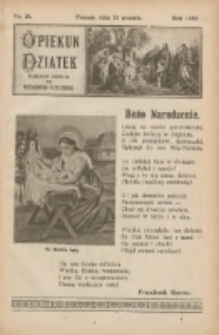 Opiekun Dziatek : bezpłatny dodatek do Przewodnika Katolickiego 1922.12.24 Nr20