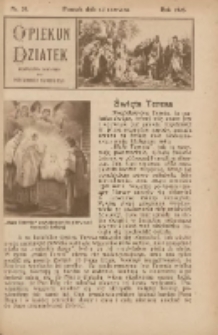Opiekun Dziatek : bezpłatny dodatek do Przewodnika Katolickiego 1925.06.14 Nr20