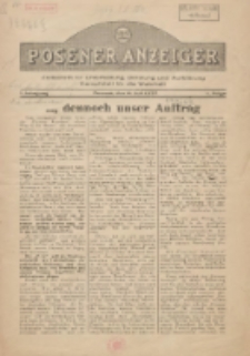 Posener Anzeiger : Zeitschrift für Unterhaltung, Beratung und Aufklärung Kampfblatt für die Wahrheit 1937.07.04 Jg.1 F.1