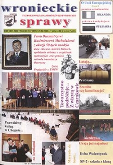 Wronieckie Sprawy 2003.02.20 R.13 Nr7(287)