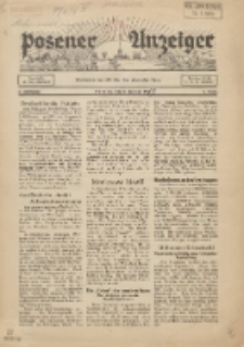 Posener Anzeiger : Zeitschrift für Unterhaltung, Beratung und Aufklärung Kampfblatt für die Wahrheit 1939.01.08 Jg.3 F.1
