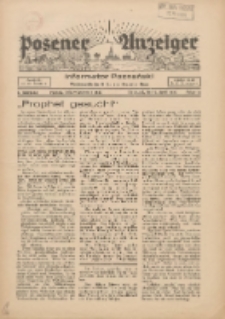 Posener Anzeiger : Zeitschrift für Unterhaltung, Beratung und Aufklärung Kampfblatt für die Wahrheit 1939.04.09 Jg.3 F.7a