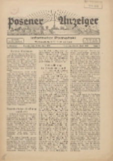 Posener Anzeiger : Zeitschrift für Unterhaltung, Beratung und Aufklärung Kampfblatt für die Wahrheit 1939.04.30 Jg.3 F.9
