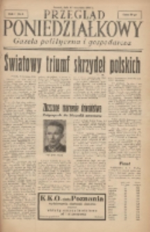Przegląd Poniedziałkowy: gazeta polityczna i gospodarcza 1934.09.17 R.1 Nr 2