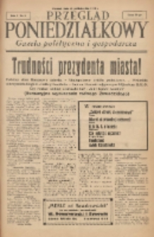 Przegląd Poniedziałkowy: gazeta polityczna i gospodarcza 1934.10.29 R.1 Nr8