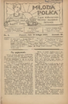 Młoda Polka : pismo poświęcone polskiej młodzieży żeńskiej 1922.02.16 R.3 Nr2