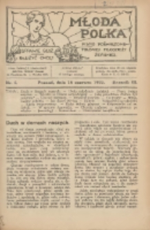 Młoda Polka : pismo poświęcone polskiej młodzieży żeńskiej 1922.06.15 R.3 Nr6