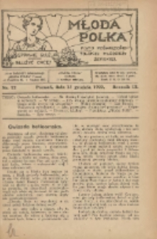 Młoda Polka : pismo poświęcone polskiej młodzieży żeńskiej 1922.12.15 R.3 Nr12