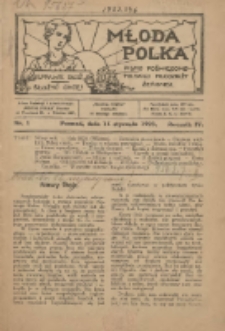 Młoda Polka : pismo poświęcone polskiej młodzieży żeńskiej 1923.o1.15 R.4 Nr1