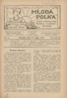 Młoda Polka : pismo poświęcone polskiej młodzieży żeńskiej 1923.05.15 R.4 Nr5