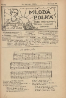 Młoda Polka : pismo poświęcone polskiej młodzieży żeńskiej 1923.08.15 R.4 Nr8