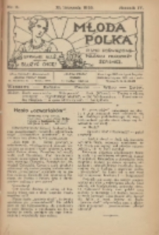 Młoda Polka : pismo poświęcone polskiej młodzieży żeńskiej 1923.11.15 R.4 Nr11