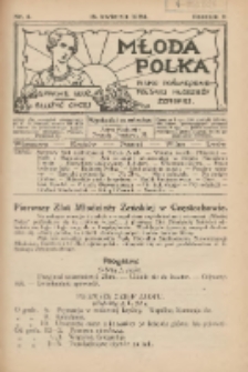 Młoda Polka : pismo poświęcone polskiej młodzieży żeńskiej 1924.04.15 R.5 Nr4