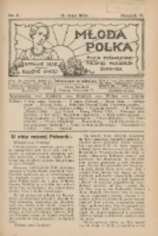 Młoda Polka : pismo poświęcone polskiej młodzieży żeńskiej 1924.05.15 R.5 Nr5