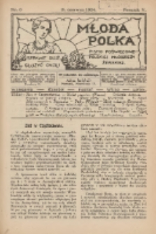 Młoda Polka : pismo poświęcone polskiej młodzieży żeńskiej 1924.06.15 R.5 Nr6