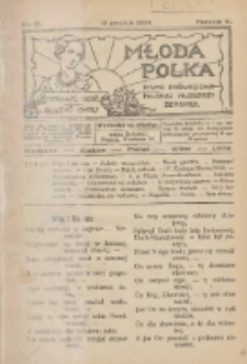 Młoda Polka : pismo poświęcone polskiej młodzieży żeńskiej 1924.12.15 R.5 Nr12