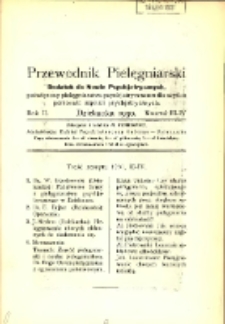 Przewodnik Pielęgniarski: dodatek do Nowin Psychiatrycznych, poświęcony pielęgniarstwu psychiatrycznemu dla użytku personelu szpitali psychiatrycznych 1930 R.2 z.3-4