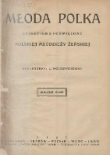 Młoda Polka : pismo poświęcone polskiej młodzieży żeńskiej 1927.01 R.8 Nr1
